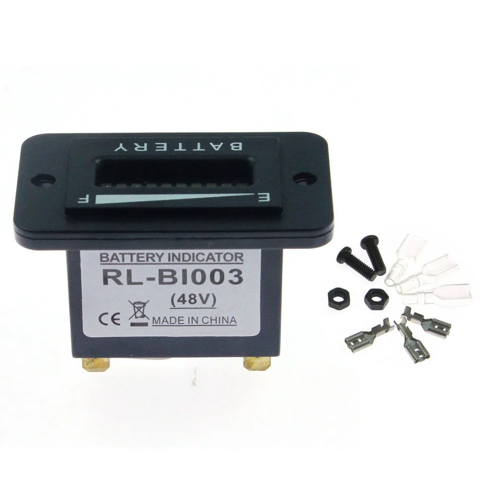 Индикатор заряда батареи измеритель 48 вольт светодиодный индикатор для клубной
