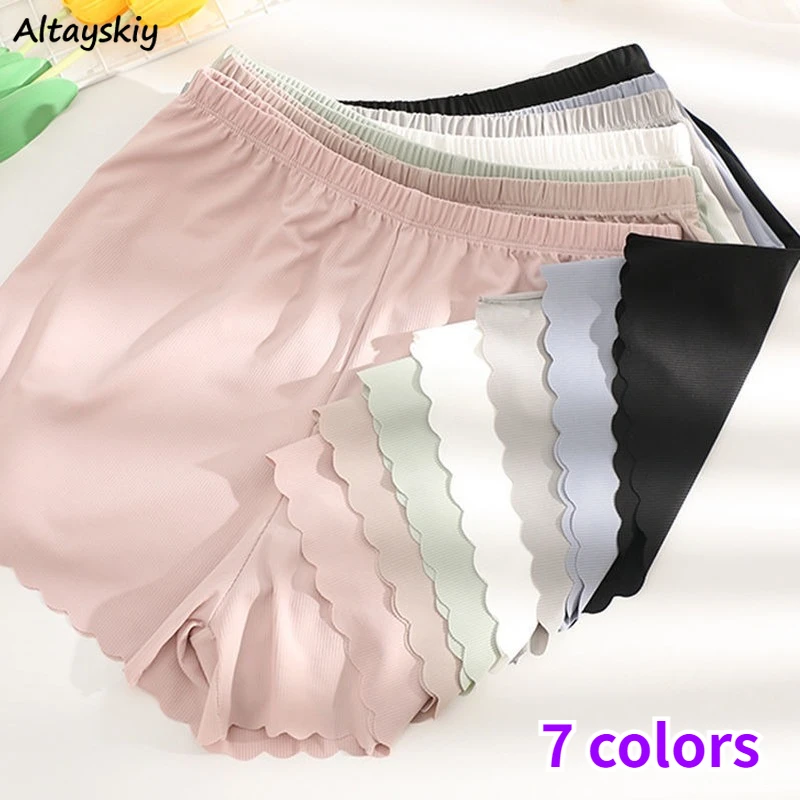 

Leggings Women Solid High Waist Elastic All-match Breathable Stylish Korean Version Loose Minimalist Summer Chic Leisure Female