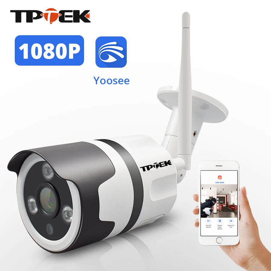 2-мегапиксельная wifi ip-камера, уличная беспроводная Wi-Fi камера видеонаблюдения, водонепроницаемая Yoosee Wi Fi 1080P ip-камера, двухсторонняя аудио камера