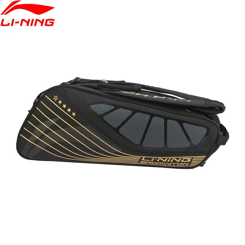Li Ning бадминтон ракетка сумка для 6 pack обуви карманный Профессиональный Спорт