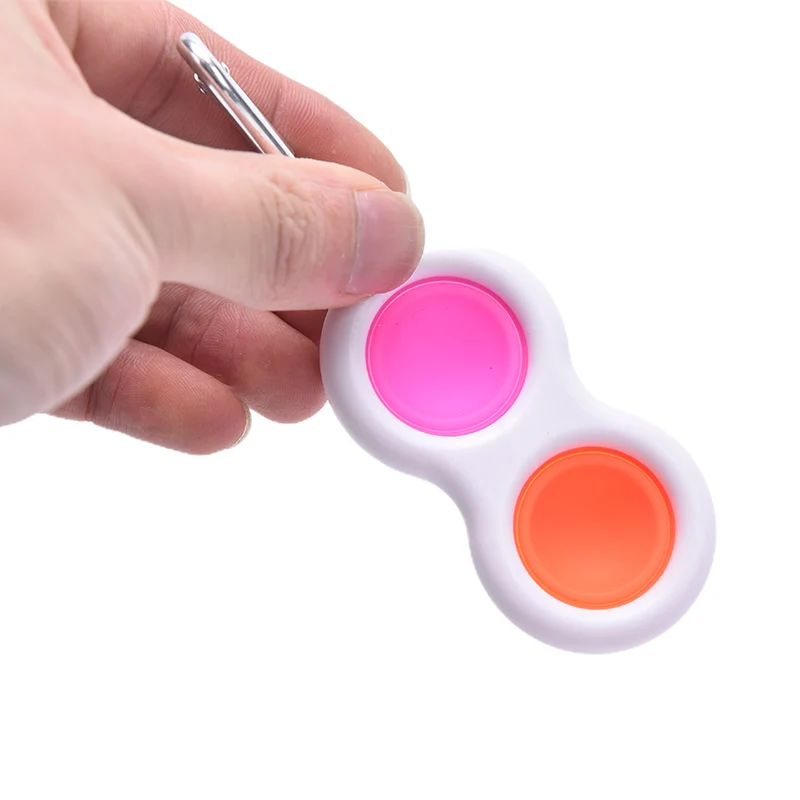 

2Pcs Montessori Antistress Fidget Toys Simple Dimple Toy Pressure Reliever Board Controller Educational Toy