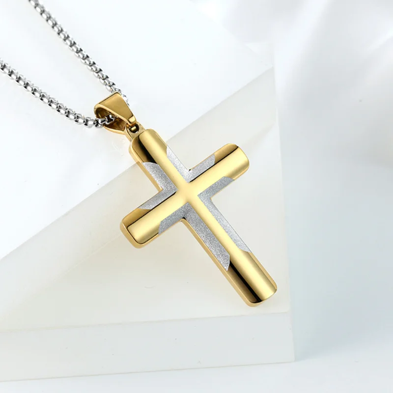 EyeYoYo с христианскими текстами и титановая подвеска в виде Креста для ожерелья