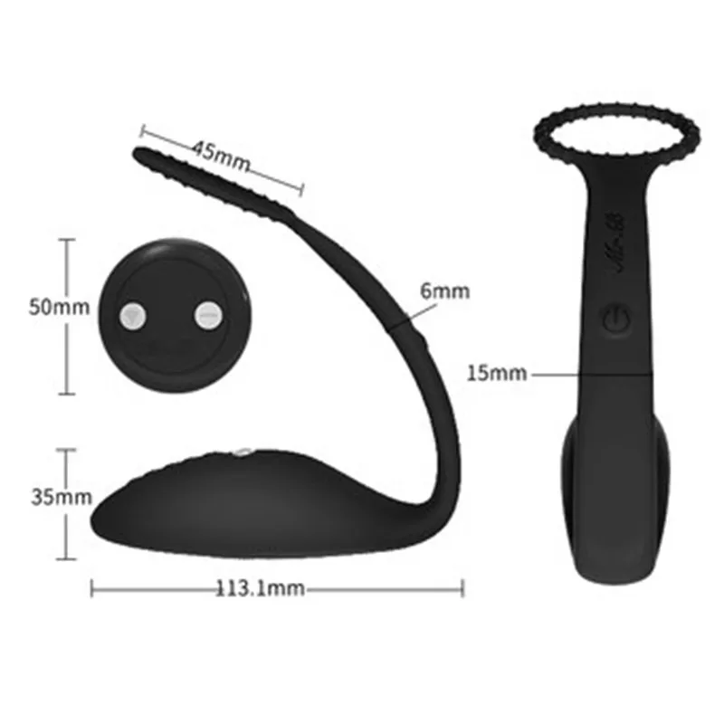 Wireless Remote Control Electric Shock Male Prostate Massager 7speed Anal Plug Invisible Vibrator Sex Toy For Men Gay | Красота и