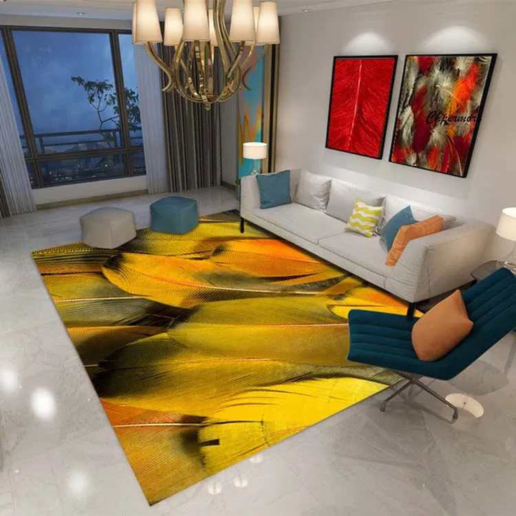 Chpermore животные мех павлин перо большие ковры перо украшения Татами Коврики Спальня дома Lving комната коврики