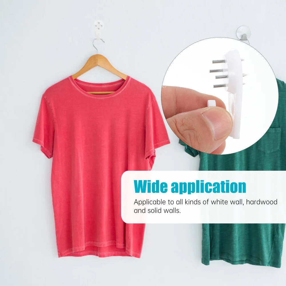 

100pcs Practical Wall Hooks Durable Hooks Photo Frame Hooks Hangers (White)