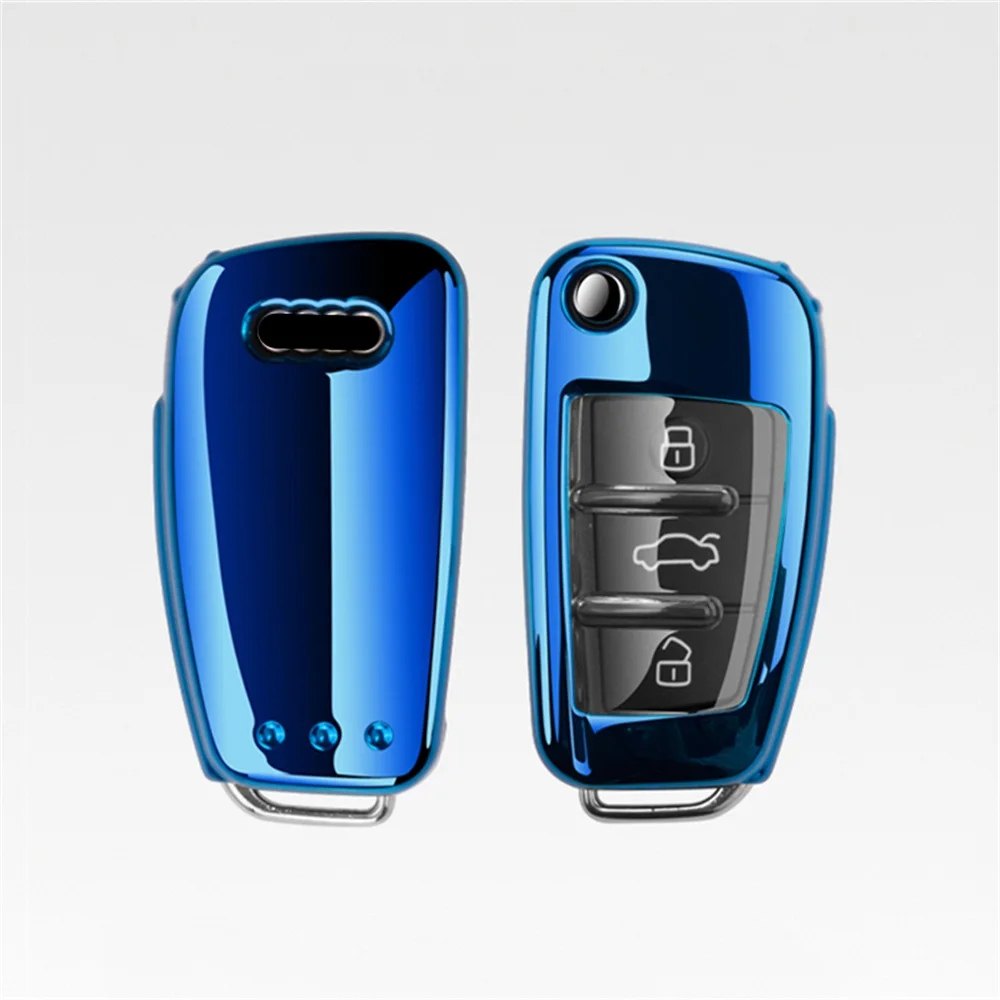 

New TPU Car Remote Key Cover Soft Case For A1 A3 8P A4 B7 B8 B5 B9 B6 A5 Q7 Q5 A6 4F C6 C5 C7 C4 TT Q3 S3 A7 A8 C4 8N 8V 8L RS3