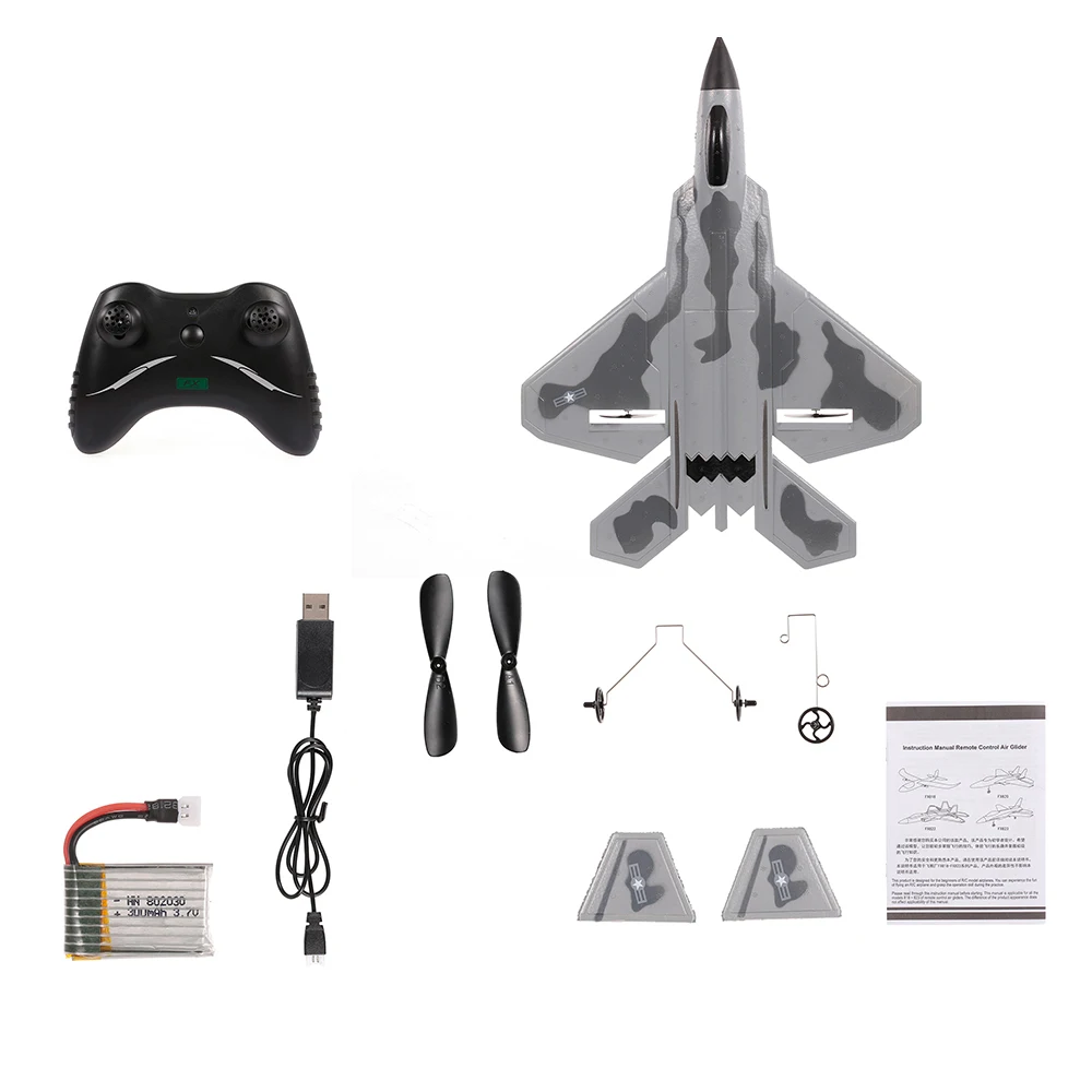 FX822 F 22 Raptor RC самолет модель истребитель 2CH EPP 2 4G дистанционное управление