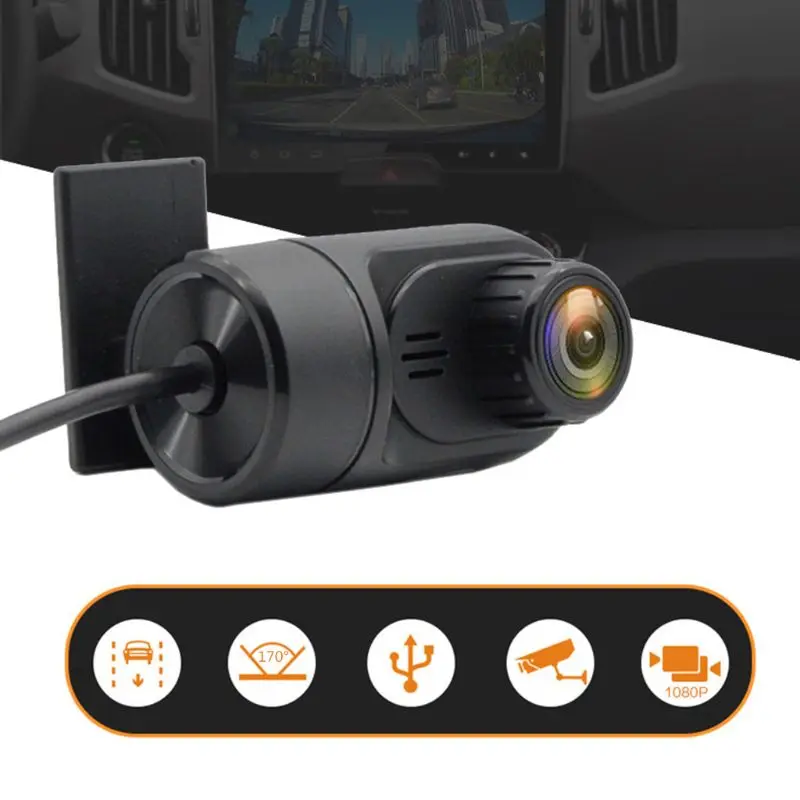 Автомобильный видеорегистратор USB камера для HD 170 градусов водительский рекордер