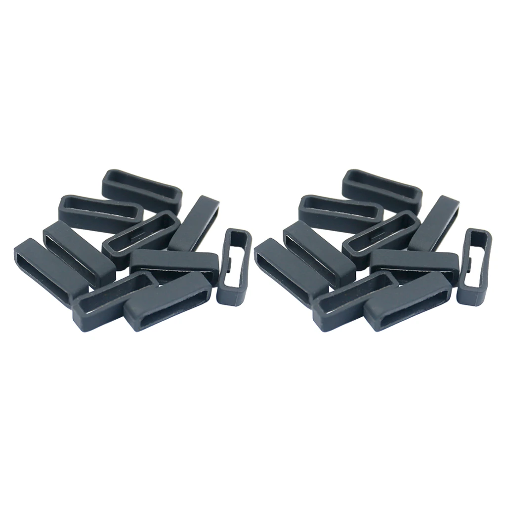 

20x 22mm Rubber Fastener Watch Security Loop For Garmin Forerunner 235
