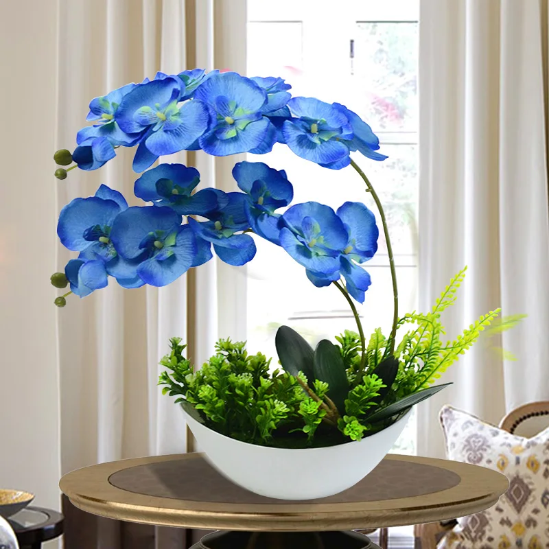 Искусственный цветок фаленопсис костюм бонсая искусственная Орхидея бонсай