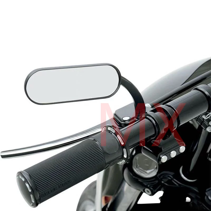 2 шт. овальные мини зеркала заднего вида для мотоцикла Honda Shadow Yamaha Kawasaki|Боковые и