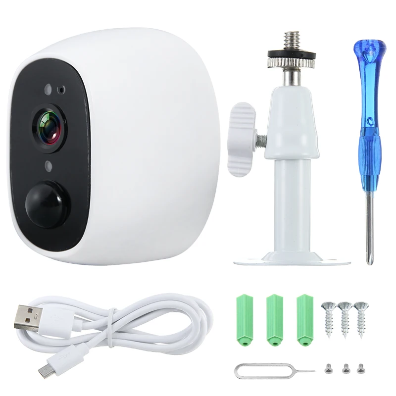Безпроводная батарея WiFi камера 1080P HD наружная домашняя ip наблюдения беспроводная