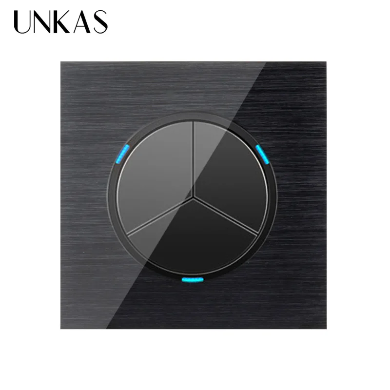 UNKAS черная алюминиевая металлическая панель роскошная 3 комплекта 1 способ