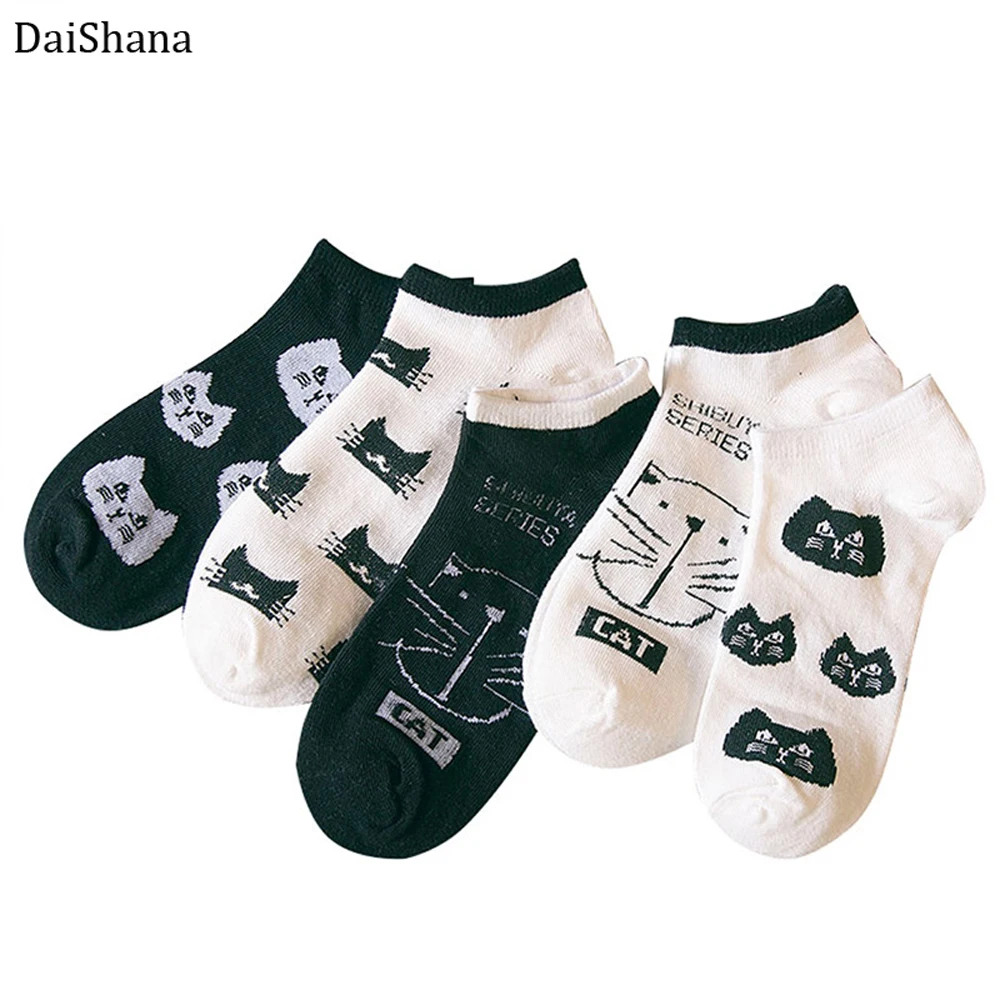 Женские забавные носки с героями мультфильмов весенне-летние изображением