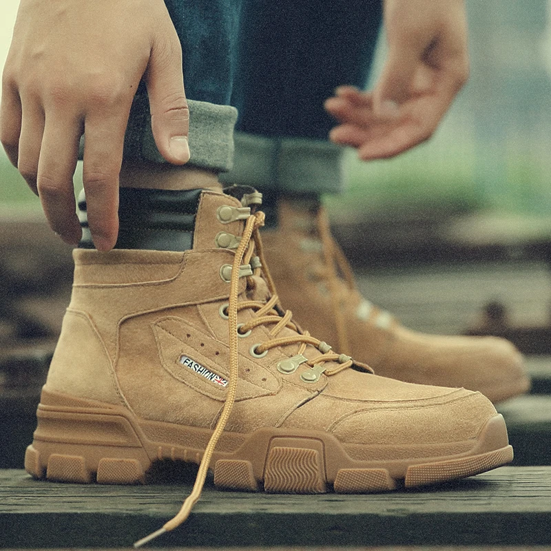 OSCO/мужские ботинки из натуральной кожи сезон осень зима ботильоны модная обувь