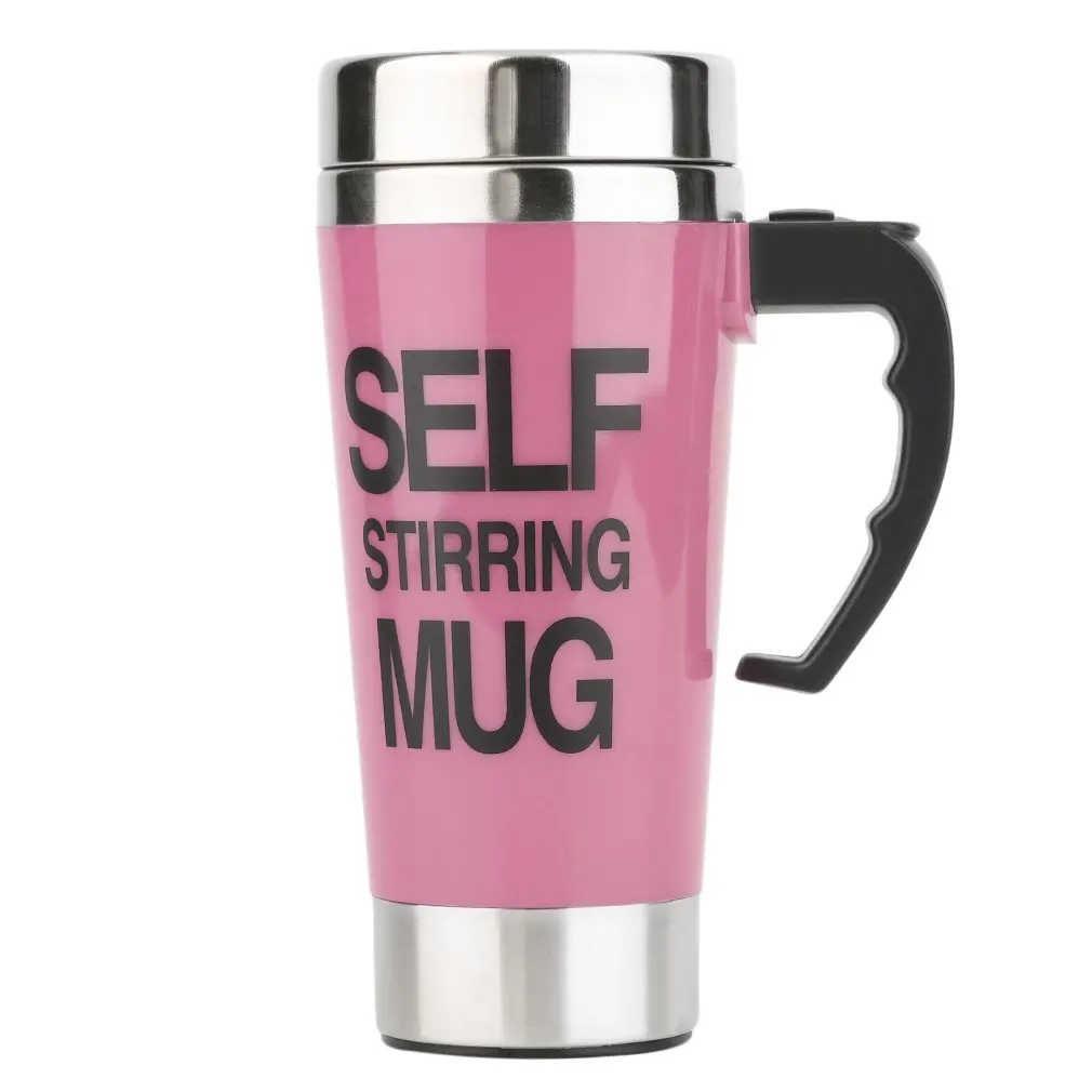 

Stainless Lazy Self Stirring Mug Auto Mixing Tea Coffee Cup Office Gift YD008