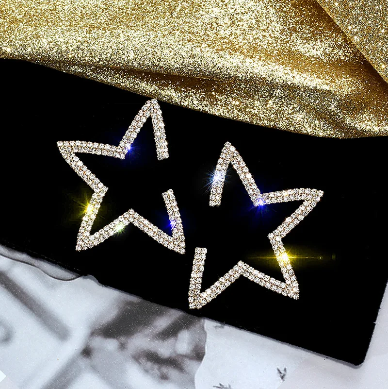 Блестящие боковые новые модные брендовые ювелирные изделия серьги-гвоздики