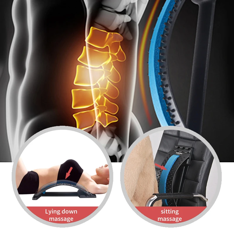 3 уровня облегчения поясницы массажное растяжение спины опора для талии тренажер