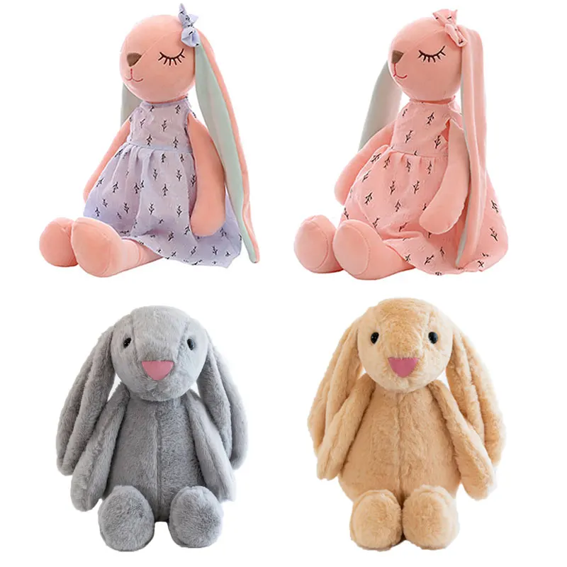 

Cartoon Long Eared Bunny Plush Toys For Babies Small Stuffed Animals Children Toys Soft Appease Doll Baby Toys For Sleep