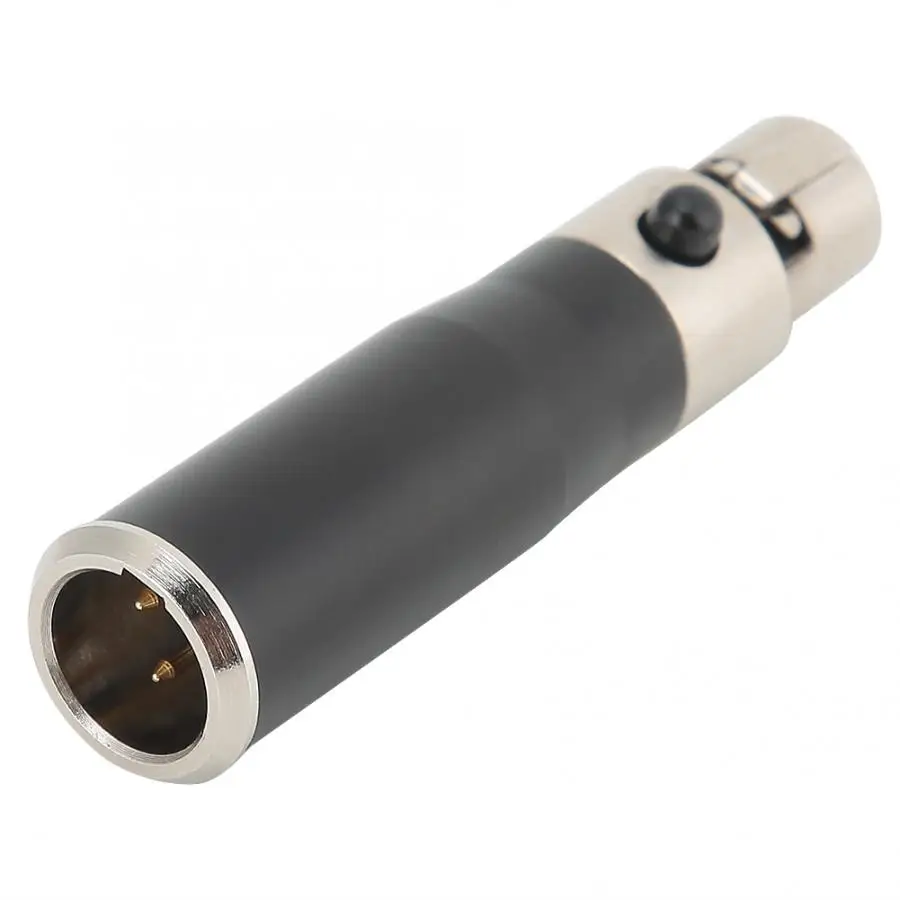 2 шт. Mini XLR 3pin штекер к Мини 4pin гнездо из цинкового сплава корпус аудио адаптер