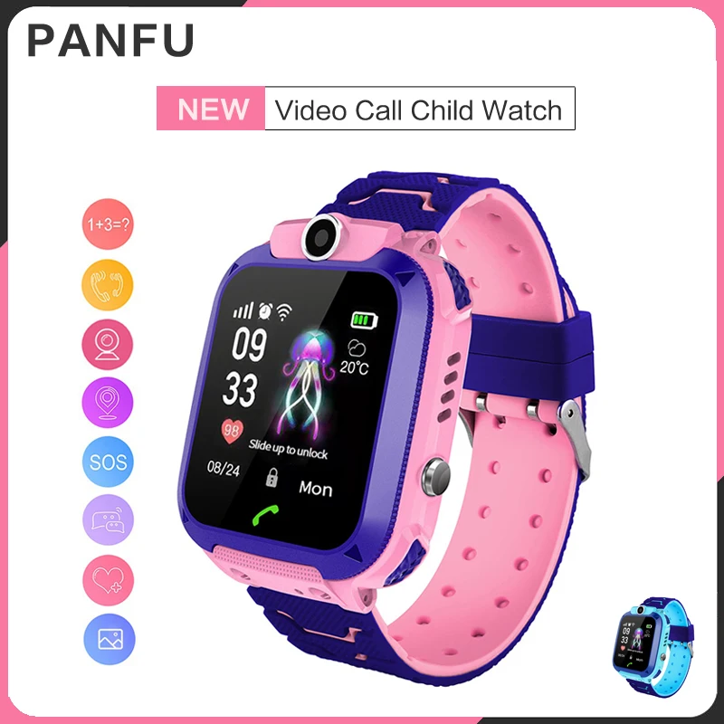 

Q12 Kids Gift Watches Smartwatch Children's Smart Watch with SIM Card Call Location Tracker SOS for Children Waterproof SB004