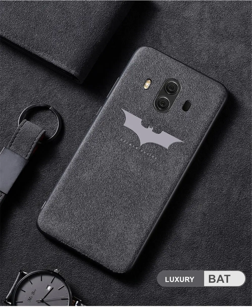 Luxury Suede Fur Leather Phoen Case For OnePlus 5 5T 6 6T 7 Pro Shockproof Batman Soft Back Cover for One Plus 6T 5T Coque Capa