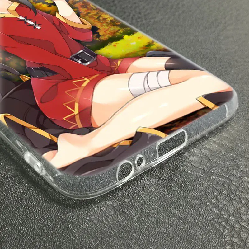 Роскошный мягкий силиконовый чехол аниме Konosuba Megumin для Samsung Galaxy J8 J7 J6 J4 J2 2018 Core J3 2016
