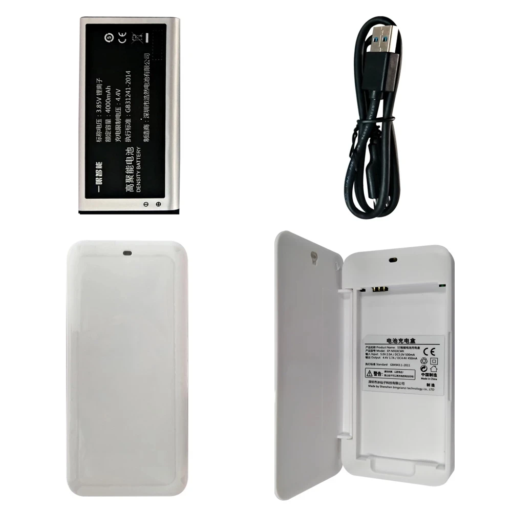 

AnjieloSmart Rechargeable 3.85V 4000mAh Lithium-Ion Battery Compatible with WiFi Video Doorbell Peephole Viewer Video Eye