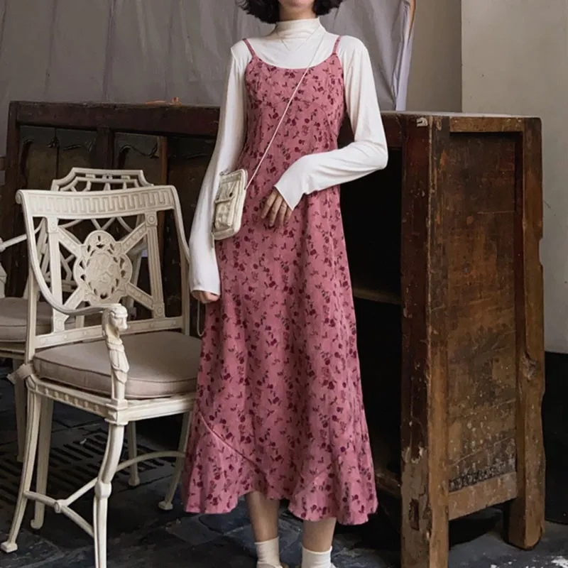

Summer Floral Print Dress Women Sleeveless Beach Dress Fashion Ladies Dress