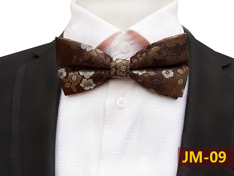 JM09 Новинка, 18 цветов, мужской галстук-бабочка, Модный корейский цветочный галстук-бабочка, роскошные шелковые мужские аксессуары, галстук-бабочка для свадебной вечеринки - Цвет: JM09