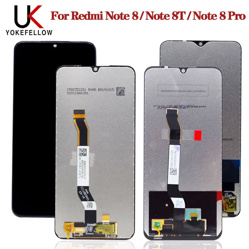 ЖК дисплей 6 53 дюйма для Xiaomi Redmi Note 8 Pro дигитайзер сенсорного экрана с рамкой 8/для