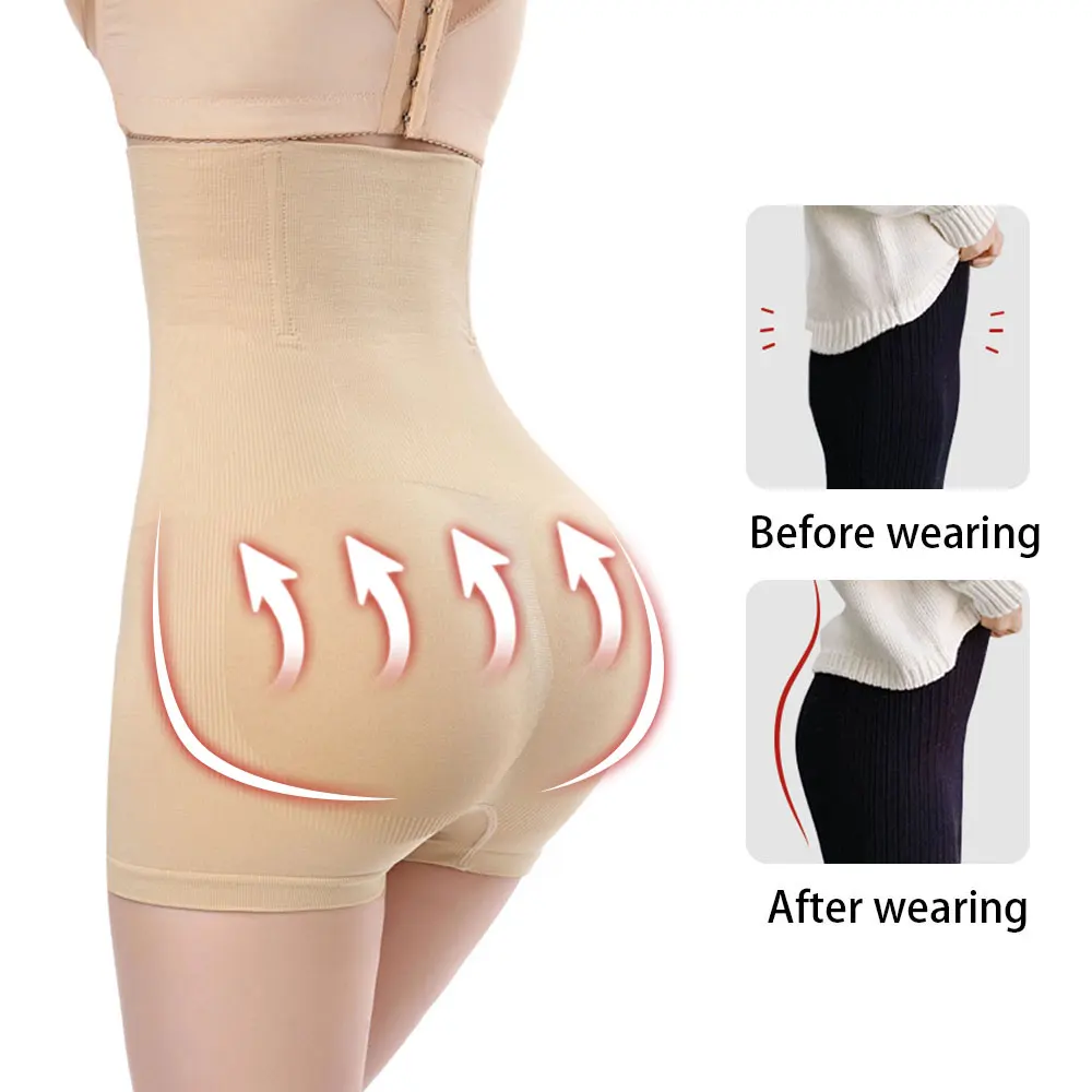 Корректирующее белье с завышенной талией бесшовное эластичное боди для подтяжки