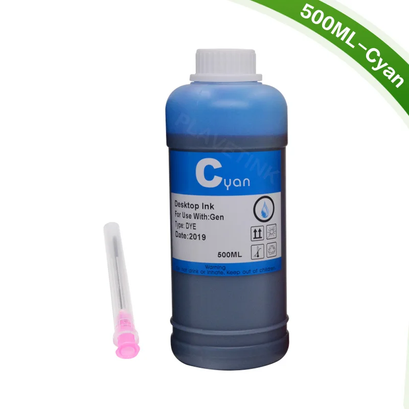 Cyan Plavetink 500 мл бутылки цветной струйный принтер комплекты для заправки чернил для Brother LC123 LC223 LC65 LC75 LC3219 СНПЧ бак заправка картриджа - Цвет: Cyan