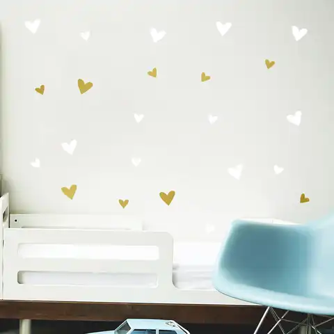Стикер на стену в форме сердца для детской комнаты, декоративные наклейки на стену для детской комнаты, украшение для комнаты, домашний деко...