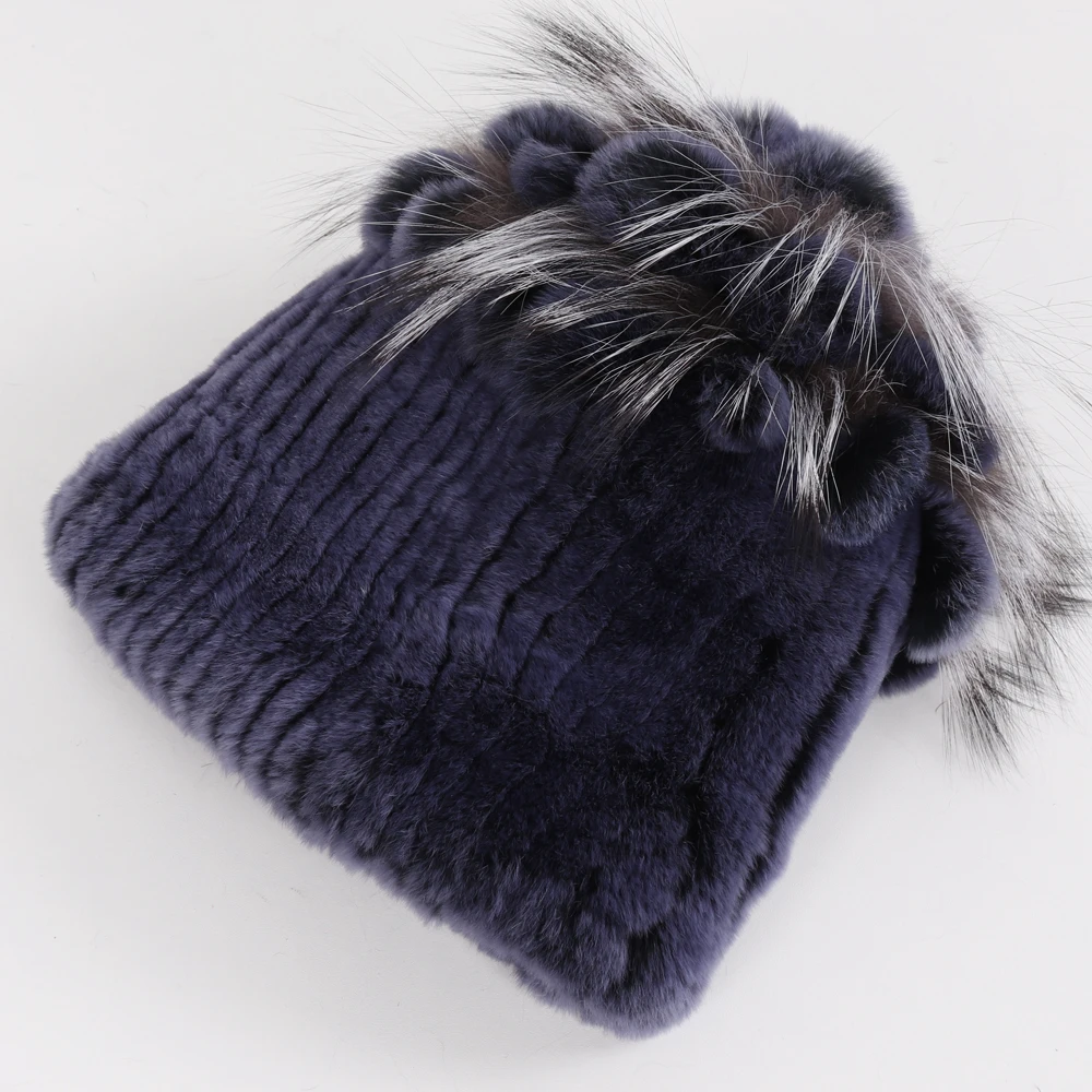 Новое поступление зимние женские Хорошие эластичные Настоящий мех кролика