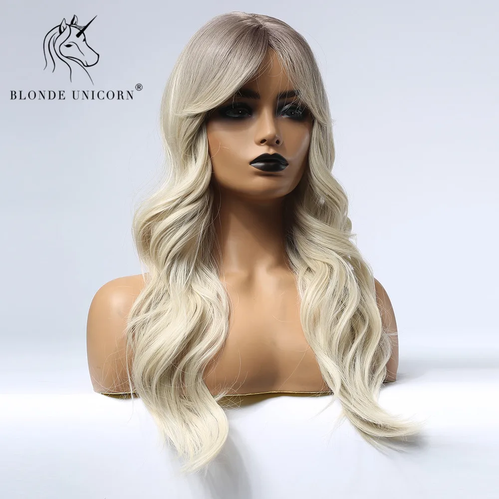 Синтетические парики для косплея длинные вьющиеся волосы серый парик с боковой