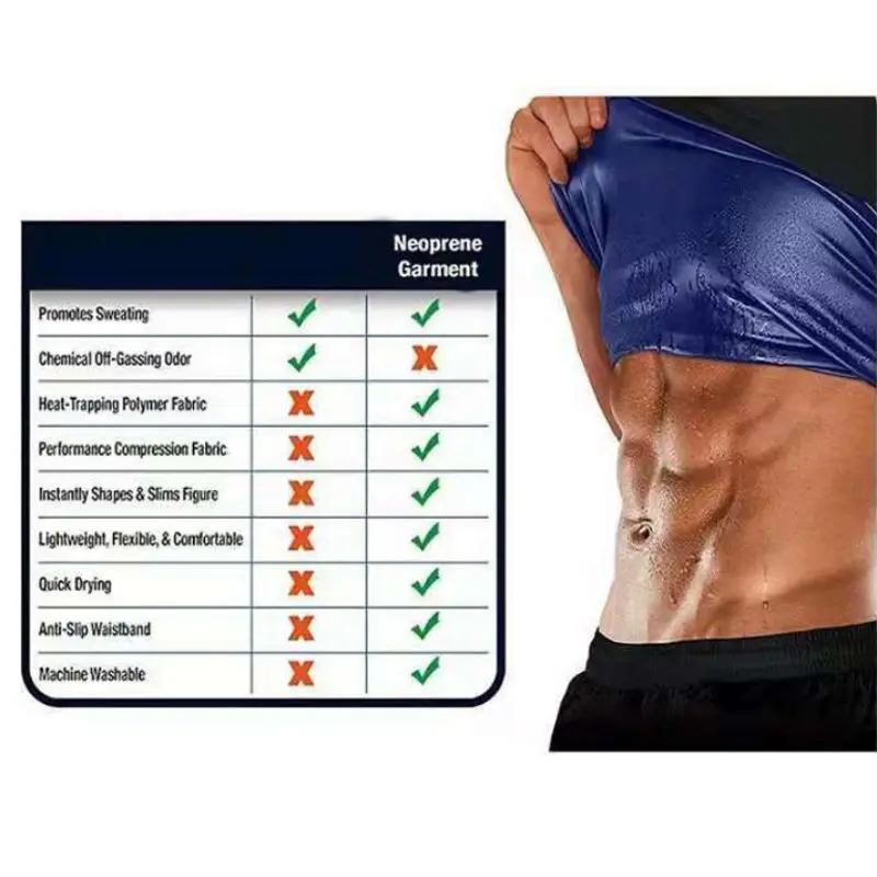 

Unisex Gym Sport Sweat Body Fitness Shaper Vest Men Women Advanced Sweatwear Suit For Slimming Weight Loss