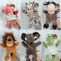 cute animals plushie toys pp cotton stuffed soft kawaii zoo cartoon sleeping pillow doll home decoration gift for kids