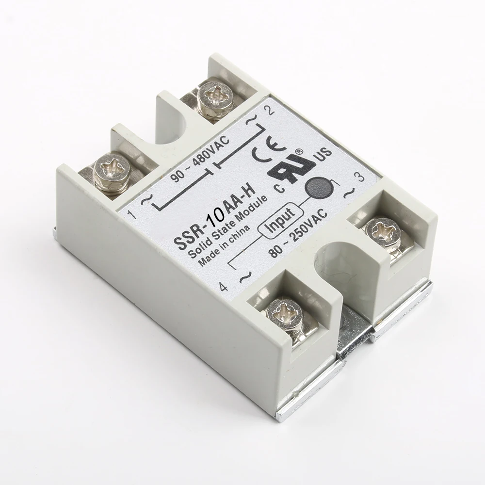 DMWD твердотельные реле SSR 10AA H 10A фактически 80 250V AC до 90 480V твердотельный регулятор