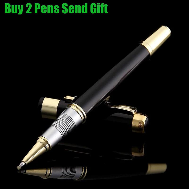 

Classic Design Brand Metal Roller Ballpoint Pen Business Men Luxury Writing Siganture Pen Buy 2 Pens Send Gift