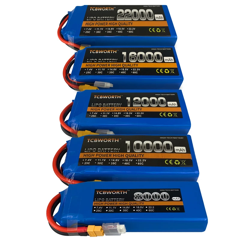 Аккумулятор LiPo для радиоуправляемой модели 14 8 в 22000 мАч 25C телефона квадрокоптера