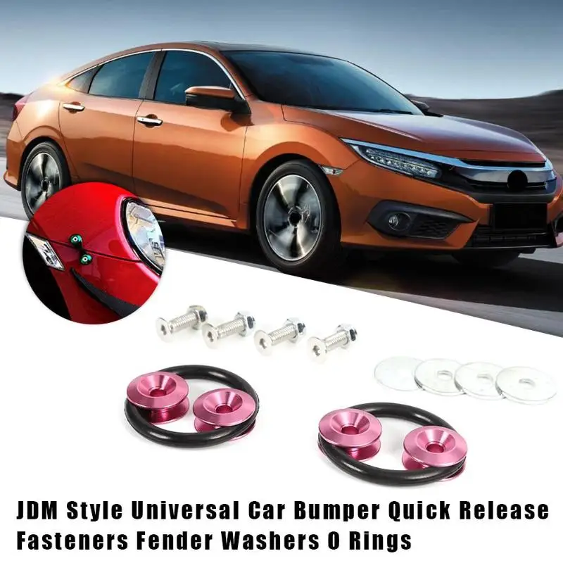 JDM СТИЛЬ Автомобильный бампер быстроразъемный крепеж крыло шайбы гайки