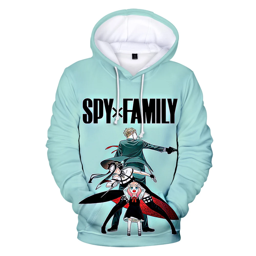 2021 г. худи SPY×FAMILY с 3D принтом Женская/Мужская модная толстовка капюшоном лидер