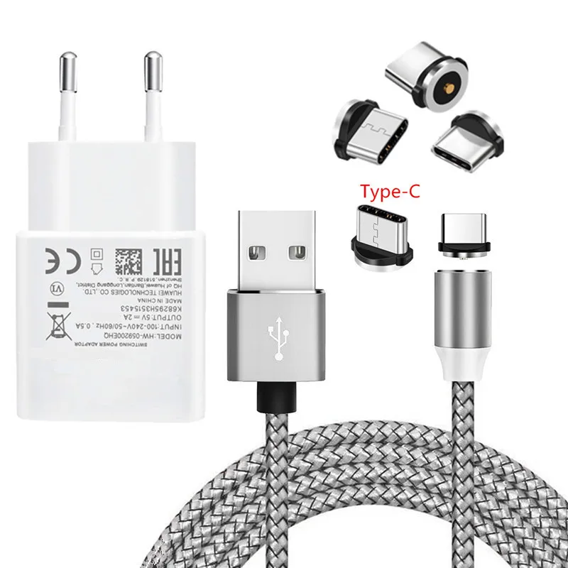 Магнитный зарядный кабель USB Type C для Huawei P20 lite P30 Pro 9X Honor 20 10 Xiaomi 9 Mi A3 9T Redmi Note 7