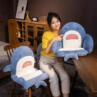 cartoon shark plushie siamese and surrounded cushion cute shark pillow sofa chair cushion dolls high quality room decoration