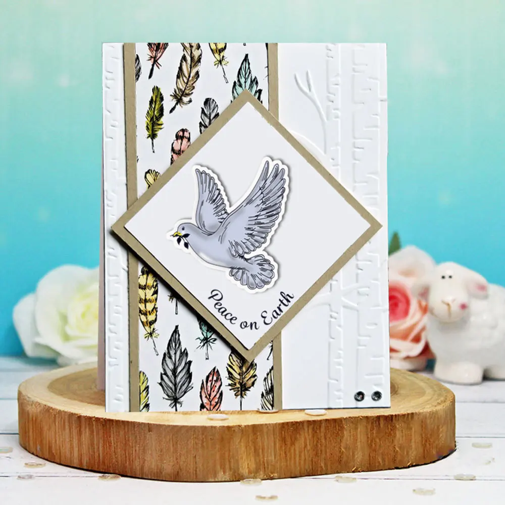 10 5x14 8 Peace Dove прозрачный силиконовый штамп/печать для скрапбукинга "сделай
