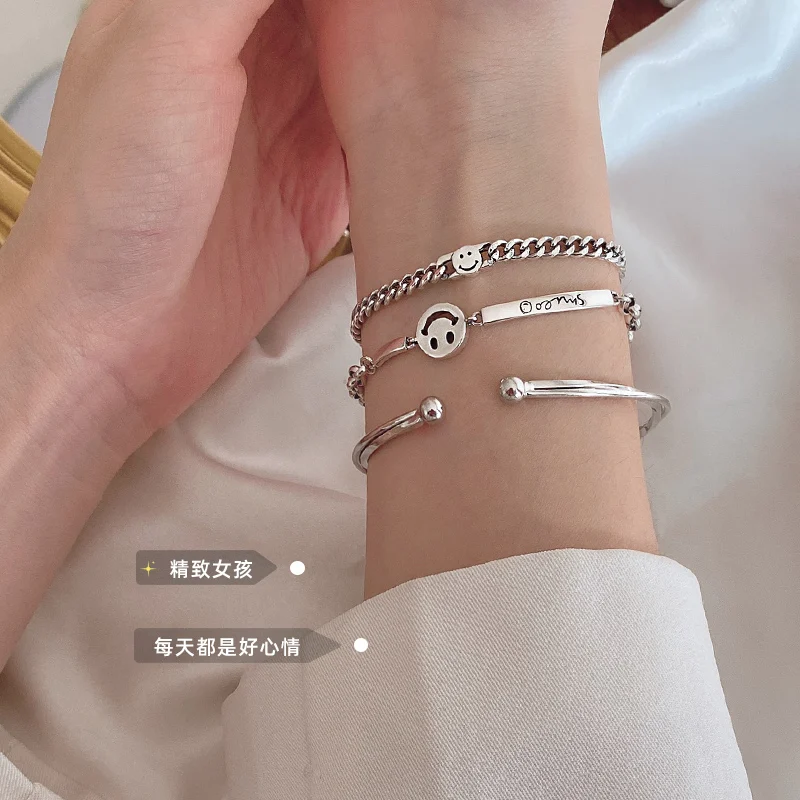 [Miss Z] браслет со смайликом особый дизайн ретро для подруг Женский Корейский