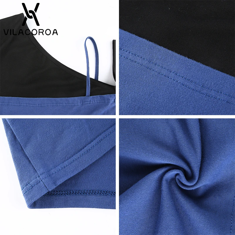 

Y2K High Street Stitching One-Shoulder Women T-Shirt Long Sleeve Skinny Cropped Tops Cotton Tee Fake Two-Piece Female Sexy Top