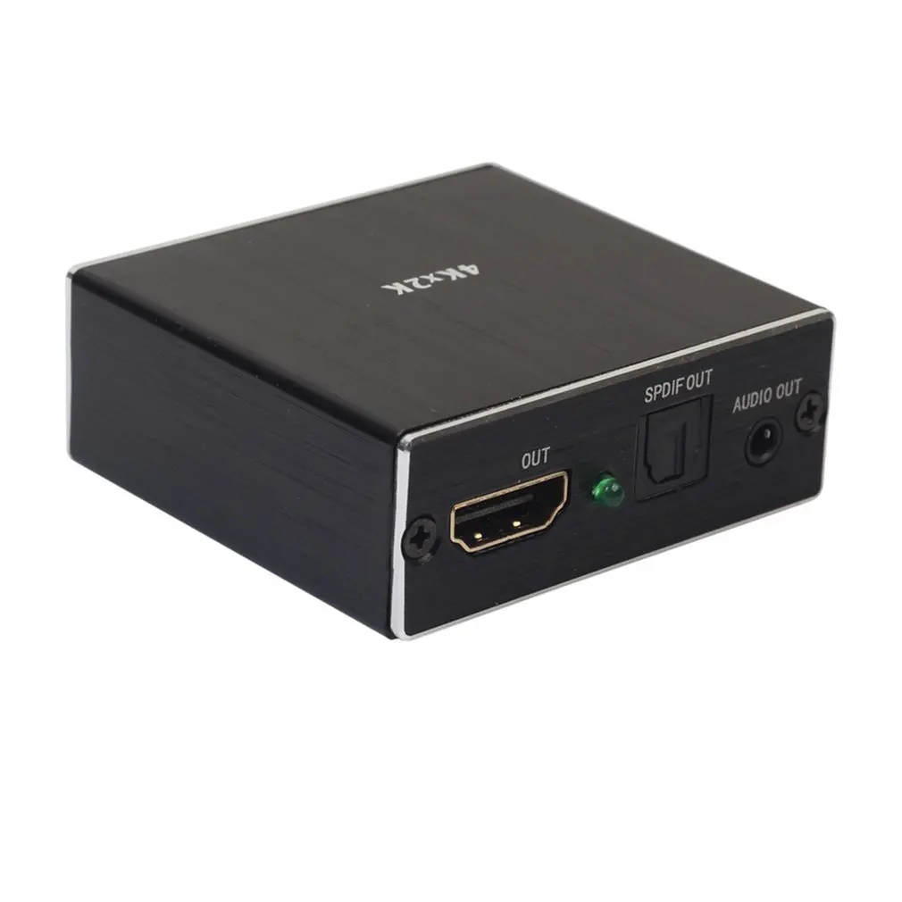 

4k*2k Audio Splitter With Aluminum Alloy Shell, Stereo Audio Extractor Hdmi-compatible Audio Splitter Converter Video Cable