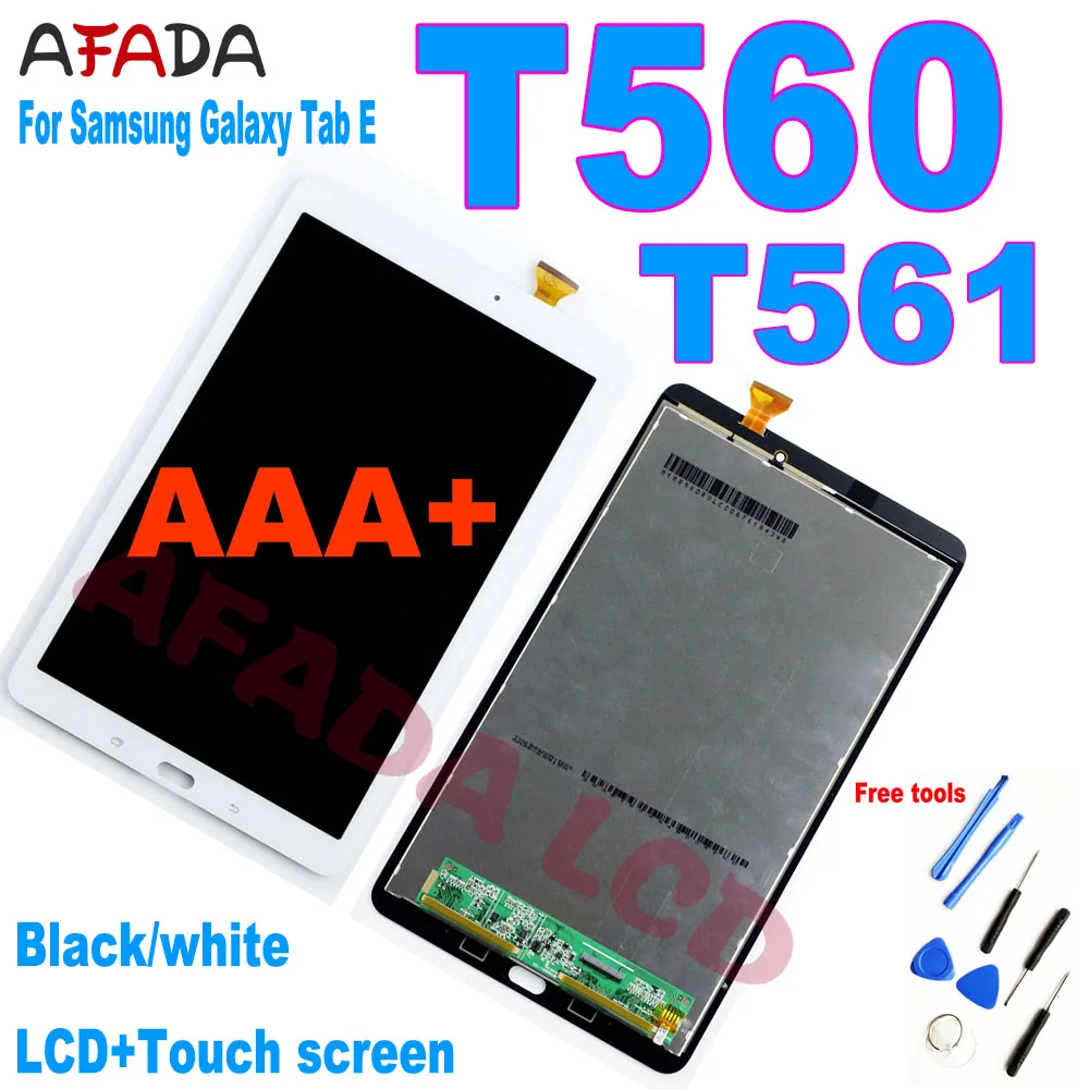 AAA + Новинка 9 6 дюйма для Samsung Galaxy Tab E SM T560 T561 зеркальный ЖК дисплей сенсорный экран
